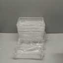 SKTEET Set of 8 Clear Plastic Storage Bins, 4 Large and 4 Small Stackable Storage Containers for Pantry Organization and Kitchen Storage Bins,Home Edit and Cabinet Organizers