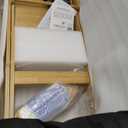 COSYLAND Foldable Toddler Kitchen Stool Helper - Height Adjustable Standing Tower for Bathroom Sink or Kitchen Counter - Step Stool for Toddlers Ages 18 Months to 6 Years Natural