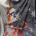 LIVUCEE 5X7FT Christmas Wood Wall Photography Banner Backdrop Winter Holiday Snowflake Xmas Tree Wood Floor Background Party Supplies Decor Photoshoot Studio Booth Props