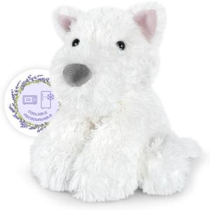 Coolable & Heatable West Highland White Terrier Dog Stuffed Animals for Kids & Adult, Westie Puppy Plush Toys Microwavable Heating Pad for Soothing & Period, Lavender Plushies for Anxiety