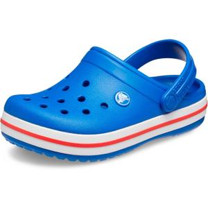 Crocs Kids Crocband Lightweight Slip-On Clogs (1 Little Kid, Blue Bolt)