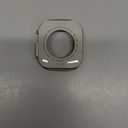 amBand for Apple Watch Ultra 2/Ultra Screen Protector 49mm, W1 Metal Case Rugged Bumper Titanium Frame + 9H Tempered Glass Film + Ceramic-Like Back Cover, Keep Original, Waterproof, Natural Titanium