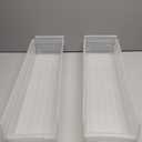 Akro-Mils 30164 Plastic Shelf Bins, Heavy Duty Storage Bins for Garage, Closet, and Drawer Organization, 24-Inch x 6-1/2-Inch x 4-Inch, Clear, 6-Pack