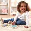 Melissa & Doug Natural Play Wooden Puzzle: Ready, Set, Go (Four 4-Piece Vehicle Puzzles)