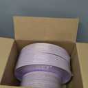 PULOTE 100PCS Purple Plastic Plates Disposable - Include 50 Dinner / 50 Dessert Plates Heavy Duty for Party, Wedding&Birthday