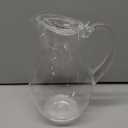 Amazing Abby - Bubbly - Plastic Pitcher (64 oz, 2 Quart), Clear Water Pitcher with Lid, Fridge Jug, BPA-Free, Shatter-Proof, Great for Iced Tea, Sangria, Lemonade, Juice, Milk, and More