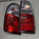 Tail Light Compatible With 1995-2000 Toyota Tacoma Rear Light Taillights Pair Left and Right Driver and Passenge Side Replace TO2801116 TO2800116 8155004030 8156004030 (Red/Clear Lens)