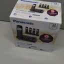 Panasonic DECT 6.0 Expandable System, Cordless Phones With Answering Machine and Call Blocking - 5 Cordless Phones 5 Handsets - KX-TGE645M (Metallic Black)