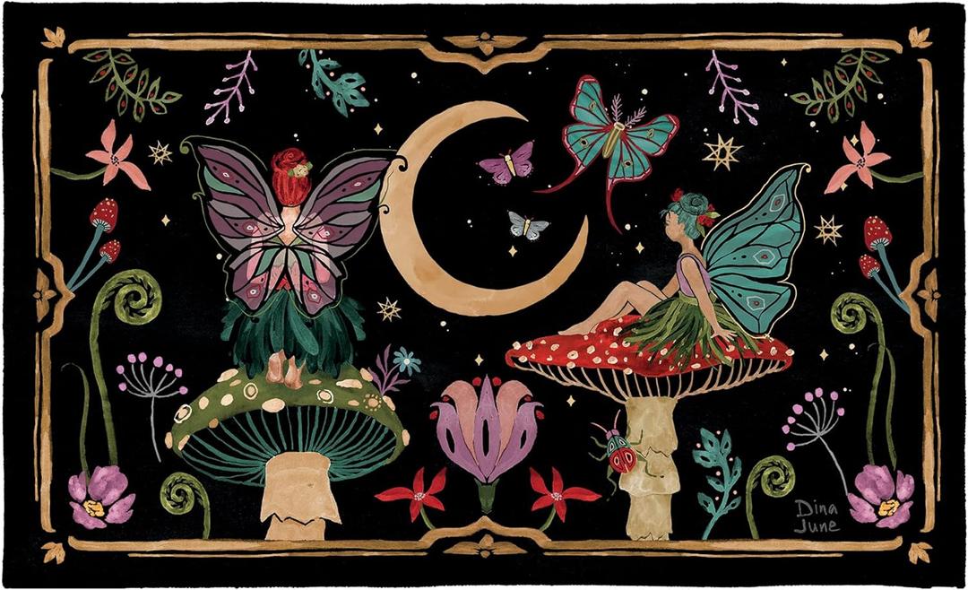 Evergreen Flag Fairy Wonderland Washable Door Mat for Front Door Entrance Outdoor and Indoor, 30"x18" Non-Slip Floor Mats for Entryway Kitchen Bedroom Evergreen Flag Fairy Wonderland Washable Door Mat for Front Door Entrance Outdoor and Indoor, 30"x18" Non-Slip Floor Mats for Entryway Kitchen Bedroom