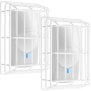 Blulu 2 Pcs Motion Detector Wire Cage, 6.2 x 4 x 2.2 Inch Steel Motion Detector Thermostat Damage Stopper Range Technology Protective Steel Wire Guard