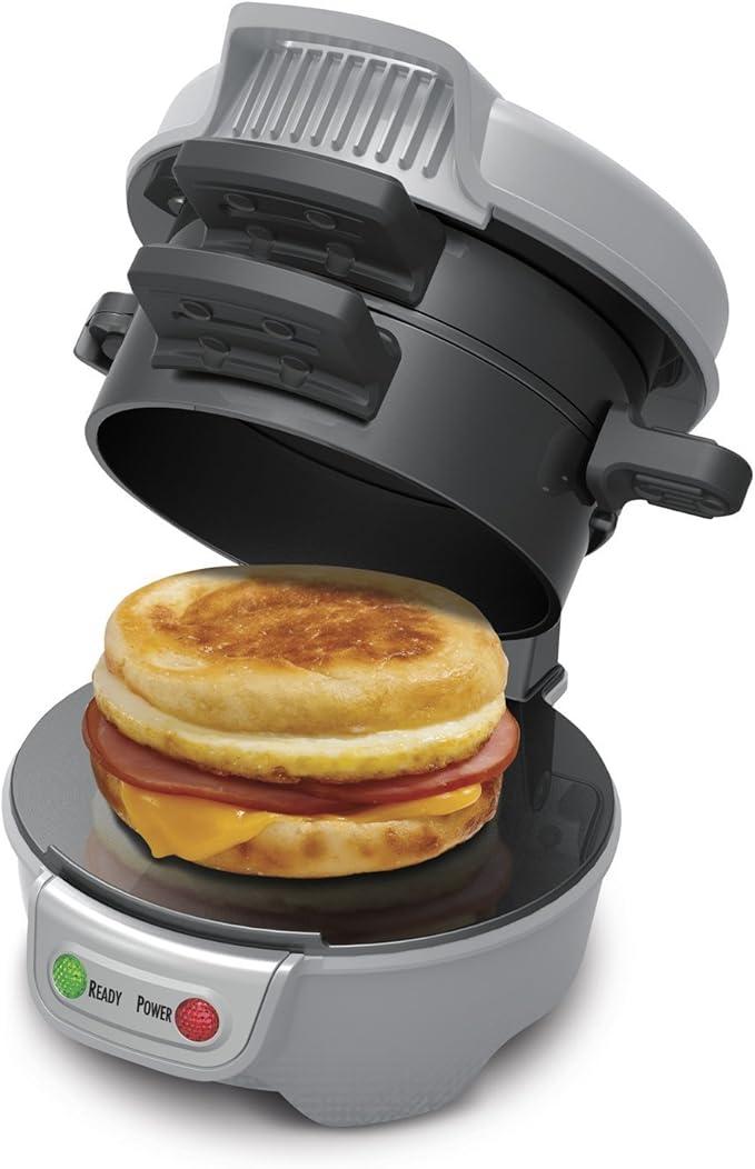 Hamilton Beach Breakfast Sandwich Maker, Silver (25475A)