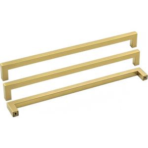 goldenwarm Brushed Brass Cabinet Hardware Gold Drawer Pulls 15Pack - LSJ12GD320 Gold Kitchen Hardware Handle for Dresser Square Closet Door Handle 12-3/5" Center to Center