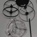 LASZOLA 5 Tier Black Earring Holder Organizer Tree Women Display Storage for Stud and Hoop, Large Cool Rotating Clip Stand for Pierced and Dangle Earring, Vertical Metal Tower Carousel with 400 Holes