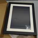 PECULA 2 Packs Kids Art Frame, 8.5x11 Front Opening Kids Artwork Frames Changeable, Holds 100 Drawings Artwork Frames for Kids Art, 3D Picture, Craft Storage, Hanging Wall Decor(Black)