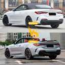 KHK G23 Rear Spoiler, Gloss Black Rear Trunk Spoiler Wings, ABS Material M4 Style Rear Spoiler Wing Lid Fits for BMW 4-Series G23 Convertible 2021-2023 2022