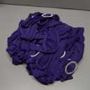 Spandex Purple Chair Sashes 50 Pack, Chair Bands with Buckle Slider for Wedding Party Folding Chairs Decor