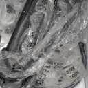 Yoobure Metal Coat Rack Freestanding with Marble Base, Coat Tree with 12 Hooks & Umbrella Holder, Coat Hanger Stand for Corner Entryway Bedroom Office, Heavy Duty Coat Rack Stand for Clothes Hats Bags (Black)