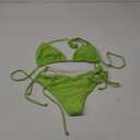 Bikini Swimsuit,Sexy Strap Two-Piece Bathing Suit, Solid Color, Comfort and Style, Ideal for Beach and Pool Parties, No Size Mark 