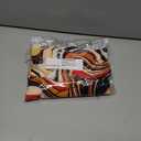 60" Wide Printed 4-Way Stretch Venezia Polyester Spandex Fabric by The Yard for Apparel, Headbands, Decorations, Activewear, Maternity Wear, School & DIY Crafts (Black Red Lemon)