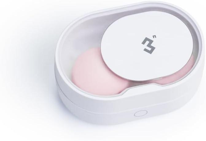 Soft Contact Lens Cleaner with Advanced Electrophoresis Technology, ReO2 Mini Pro, with Mirror and Tweezer (White)