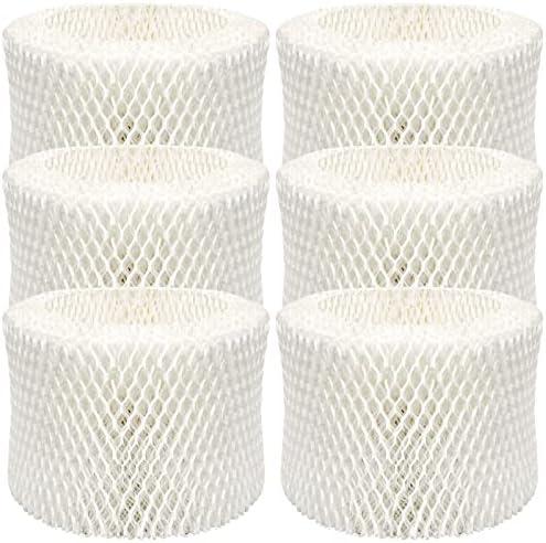 Funmit Humidifier Filters Replacement for Honeywell Humidifier Filter HAC-504 HAC-504AW and Honeywell Filter A, Replacement for Honeywell HCM-350 HCM-500 HCM600 Cool Mist Humidifiers, 6 Pack, White