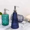 YunNasi Soap Dispenser with Pump, Refillable Liquid Hand Soap Dish Soap Dispensers for Bathroom Counter, Kitchen Sink (Dark Green)
