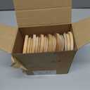 12 Pcs Bamboo Lids for 7oz Candle Jars, Wood Cup Lids Tops for Making Candle, Glass Jars, Reusable Cover for Storage Decor Sample Container