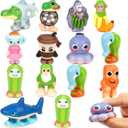 MINYSIC 24PCS Valentines Day Toys for Classroom, Valentine Gifts for Kids with Exchange Cards, Classroom Party Favors for Boys and Girls, Funny Stress Relief Toys for Valentine