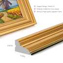 GULETHUN 30x40 Frame, Transitional Modern Design Picture Frames, 30 by 40 Rustic Poster Frame for Home Decor, Gold Vintage Photo Frame, Horizontal or Vertical Display, Choose Size & Color
