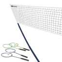 Wild Sports Easy Setup Good Badminton Set - Complete and Durable Badminton Set with 20 Ft Net, 4 Rackets, and 2 Shuttlecocks