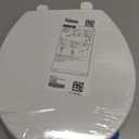 KOHLER 20111-0 Brevia, Slow Close Toilet Seat, Round Toilet Seat, Grip-Tight Bumpers Quick-Attach Hardware, White