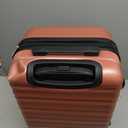 Amazon Basics 21" Hardside Carry-On Luggage with Multi-directional Wheels, Expandable for Up to 25% More Space, Scratch-Resistant Surface, Rose Gold