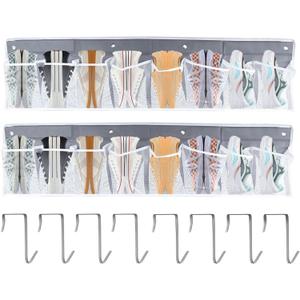 2 Pcs RV Shoe Storage for Bedside Handing Small Items Organizer Hanging Rack Over The Door Organizer Storage and Organization - Bedside Caddy with 16 Large Pockets for Tool Accessories