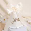 Boho Beige Bow Half Birthday hat-1/2 Birthday Decorations,Glitter Number Cone Hat,Princess Hat,Photo Props Cake Smash