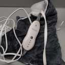 Sunbeam Contoured Heating Pad for Neck & Shoulder Pain Relief with Auto Shut Off Moist Heating Option 22 x 19 Grey