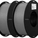 Creality 3D Printer Filament, PLA Filament 1.75mm Bundle for 3D Printing, Ender PLA Filament 3D Printers, No-Tangling, Strong Bonding & Overhang Performance, Accuracy +/- 0.02mm (Grey & Grey 2-Pack)