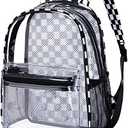 Amazon.com | BTOOP Clear Mini Backpack for Stadium Events 12x12x6 Small Transparent Backpacks Plastic See Through Clear Bag for Concerts Work Festival Security Travel | Casual Daypacks