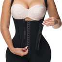 M MYODRESS Fajas Colombianas Moldeadoras Shapewear Tummy Control Body Shaper Girdles Post Surgery Compression Garment (XX-Large, Black)