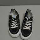 Obtaom Women's Play Fashion Sneaker White Color Washed and Leopard Canvas Slip on Shoes (6, Black Waltz Night Canvas)