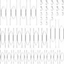 Hotop 20 Pieces Invisible Wall Plate Hangers 4/5/6/8/10 Inches Wall Plate Hangers Stainless Steel Decorative with 20 Pieces Hook with Nails for Decorative Antique and Arts(Silver)