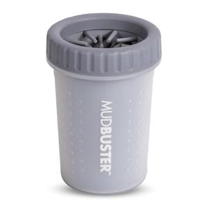 Dexas Medium MudBuster Portable Dog Paw Washer, Light Gray - Premium Quality Pet Supplies and Dog Accessories - Cleansing, Self Cleaning, Silicone - 6x6x6 Inches, 0.308 kg, 1 Count