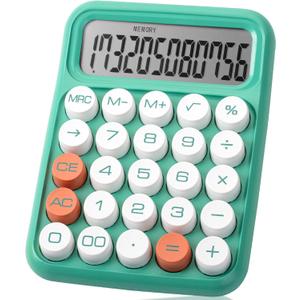 Mr. Pen- Mechanical Switch Calculator, 12 Digits, Large LCD Display, Earthy Green Calculator Big Buttons (Pistachio)