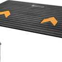 VEVOR 3" Rise Rubber Threshold Ramp for Doorway,Door Ramp with Non-Slip Textured Surface,33069lbs Load Capacity, Rubber Curb Ramp for Wheelchair and Scooter (Black)