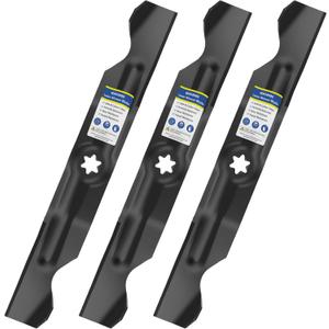 GICOOL 942-04053C Cub Cadet 50 Inch Mower Blades for Zero Turn Riding Mower RZT50 LT1050 SLT1550 LGT1050 Replace 742-04053 942-04056 (6 Point Star Mounting Hole)
