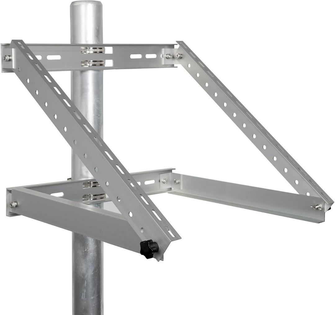 Solar Panel Mounting Bracket Pole Mounts Kit Up to 30W (Pole not Included) Solar Panel Mounting Bracket Pole Mounts Kit Up to 30W (Pole not Included)