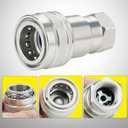 1/2’’ Ag ISO 5675 Ball Pioneer Hydraulic Quick Connect Coupler with Dust Caps