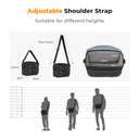 K&F CONCEPT Sling Camera Bag, Shoulder Bag with Rain Cover, Photography Camera Bag Compatible with DSLR/SLR Canon/Nikon/Sony, KF13.133 - Black