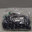 SHASAK Men's Cotton Long Kurta With White Chains Look Print (XX-Large, Black)