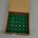 Durable 25 Sets of C7 Led Christmas Light Bulbs,E12 Faceted Green LED Light Bulbs for Outdoor&Indoor Use(Green)