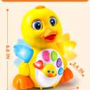 JOYIN Baby Toys Duck, Infant Dancing Crawling Musical Toys 18+ Months, Tummy Time Light Up Learning Duck with Music & Lights, Baby Easter Basket Stuffers Gifts